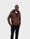 LIAM MEN'S LEATHER JACKET WITH HOOD